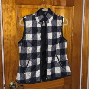 Old Navy Plaid Jacket Vest Size Small